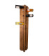 Porte-bouteilles mural bois 17 bouteilles 26x14x136.5cm