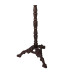 Valet de chambre en fer forgé marron et bois 43.5x28x125cm