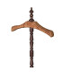 Valet de chambre en fer forgé marron et bois 43.5x28x125cm