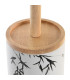 Toilet Brush black resine 10x6x40cm