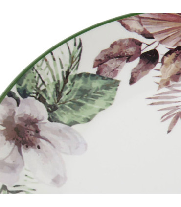 White ceramic plate 26x26x2cm