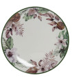 Tropical porcelain plate 19x19x2cm