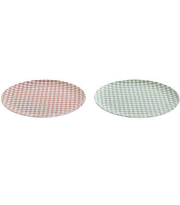 Tropical porcelain plate 27x27x2cm