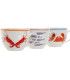 Set de 3 tasses en porcelaine motif marin 220ml