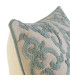 Blue Cushion Velvet Floral 50x10x30cm