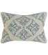 Blue Cushion cover Velvet Floral 50x50x1cm