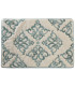 Taie d'oreiller rectangulaire brodé bleu 60x1x40cm