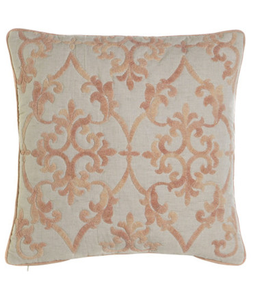 Blue Cushion cover Velvet Floral 50x50x1cm