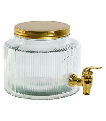 Glass Drink Dispenser with bamboo 5.5L