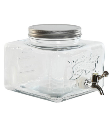Distributeur de boisson en verre 19x25x16cm