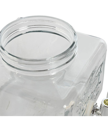 Distributeur de boisson en verre 19x25x16cm