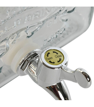 Distributeur de boisson en verre 19x25x16cm