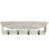 Wall Coat Rack Wood and Metal 67x17x27cm
