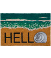 Paillasson coco coquillage hello 75x45x1.5cm