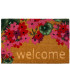 Paillasson coco géraniums welcome 60x40x1.5cm