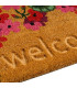 Paillasson coco géraniums welcome 60x40x1.5cm