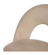 Chaise en velours beige et métal noir 49x60x81cm