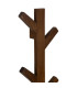 Wall Coat Rack Wood and Metal 25x11x56cm
