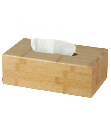 Boîte à mouchoirs rectangulaire bambou 25x14x8.7cm