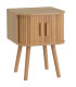 Table de chevet bois portes coulissantes 40x40x53cm