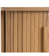 Table de chevet bois portes coulissantes 40x40x53cm