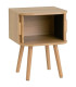 Nightstand Wood 1 Drawer 45x34x59cm