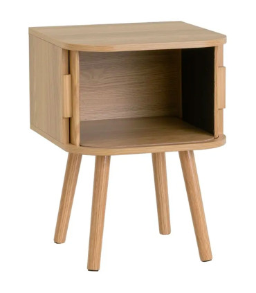 Nightstand Wood 1 Drawer 45x34x59cm