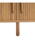 Table basse rectangulaire bois à portes coulissantes 120x60x41cm