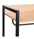 Étagère penderie modulaire bois et métal noir 60x48x190cm