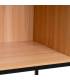 Étagère penderie modulaire bois et métal noir placard 60x48x190cm