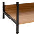 Étagère penderie modulaire bois et métal noir placard 60x48x190cm
