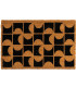 Paillasson coco marron et noir 60x40x1.5cm