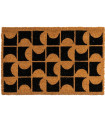 Paillasson coco marron et noir 60x40x1.5cm