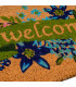 Paillasson coco welcome fleurs 60x40x1.5cm