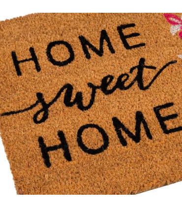 Paillasson coco home sweet home bouquet 60x40x1.5cm