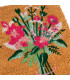 Paillasson coco home sweet home bouquet 60x40x1.5cm