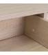 Console d'entrée bois blanchi et métal blanc 2 Tiroirs 80x30x75cm