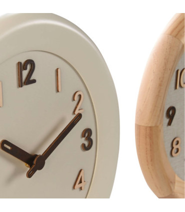 Wall clock grey and gold 59.5x59.5x8.5cm