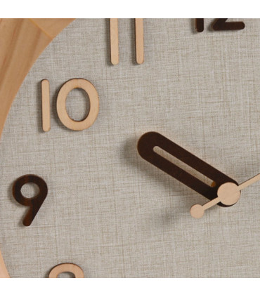 Wall clock grey and gold 59.5x59.5x8.5cm
