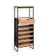 Bottles Rack bamboo 32 bottles 45x24x89cm