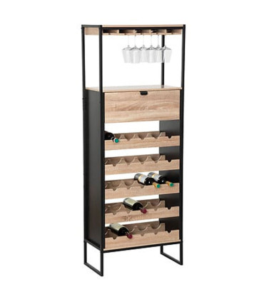 Bottles Rack bamboo 32 bottles 45x24x89cm