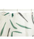 Rideau de douche polyester vert et blanc 180x200cm