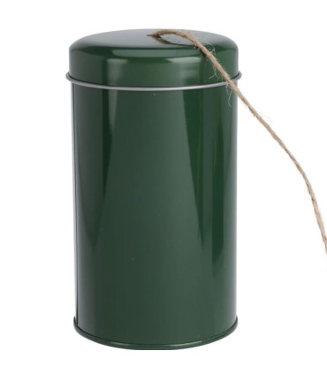 Ficelle en jute avec boîte distributrice de ficelle métal vert 100M