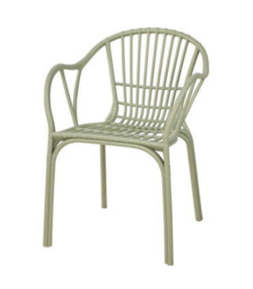 Fauteuil jardin en polypropylène vert
