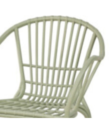 Fauteuil jardin en polypropylène vert