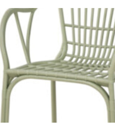Fauteuil jardin en polypropylène vert