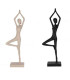 Set of 2 decorative statues mangowood