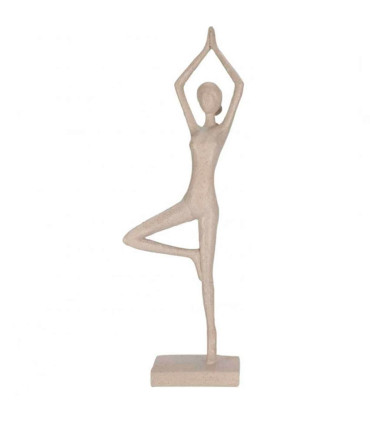 Set of 2 decorative statues mangowood