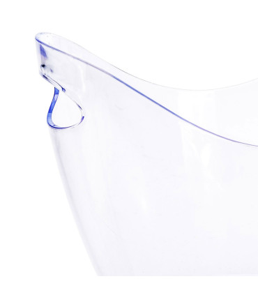 Seau à champagne en plastique transparent