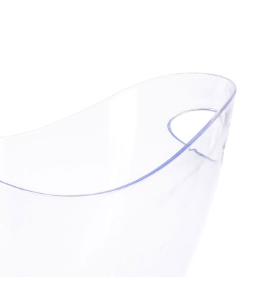 Seau à champagne en plastique transparent